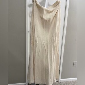 Primark Cream Fabric linen skirt